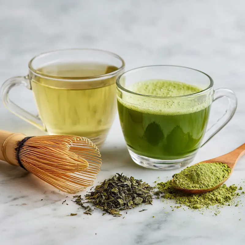 Morning Tonic Benefits - Green Tea vs Matcha morning tonic benefits green tea and matcha for fat burning antioxidants and metabolism support