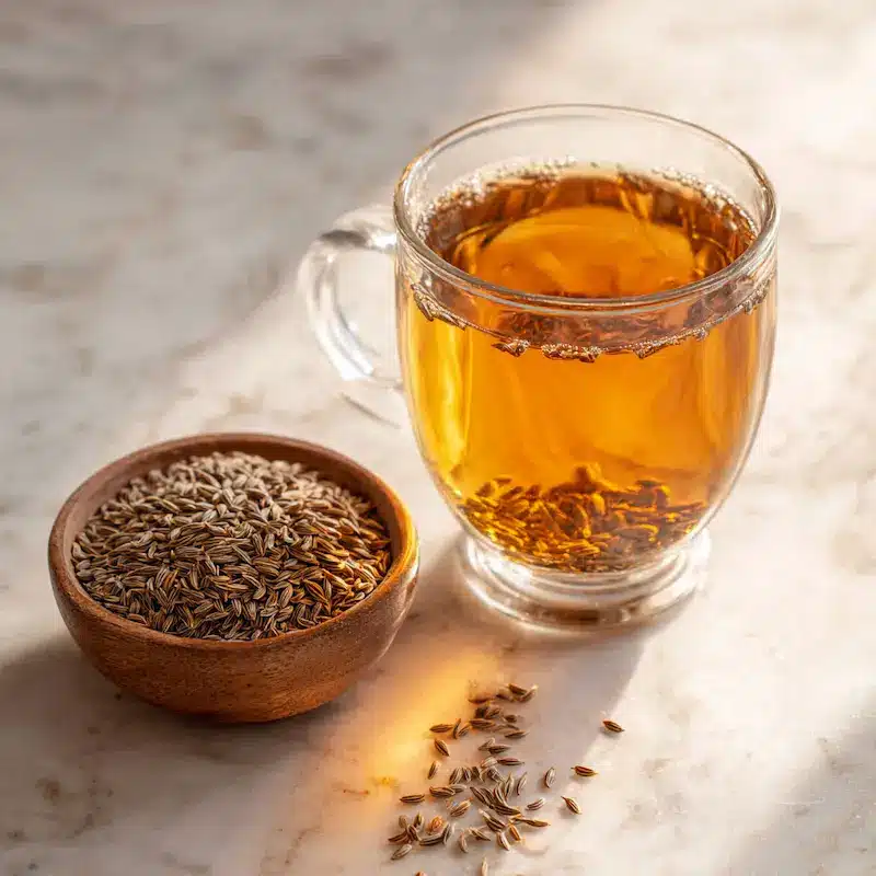 Morning Tonic Benefits - Jeera Water for Digestion morning tonic benefits jeera water cumin seed tea for digestive health and belly fat reduction