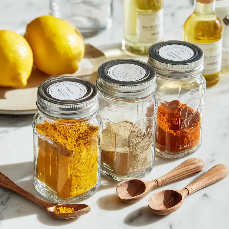 Morning Tonic Benefits - Meal Prep Organization morning tonic benefits batch prep storage with pre-measured spice blends for convenient daily preparation