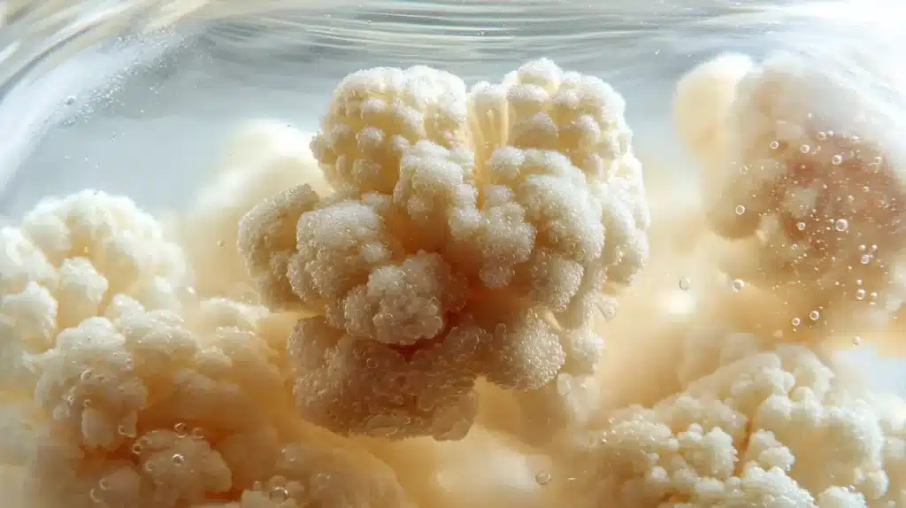 kefir weight loss probiotics grains close up